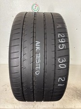 1 Tire 295 30 21 Michelin Pilot Sport 4 S 102y 80 Tread Left