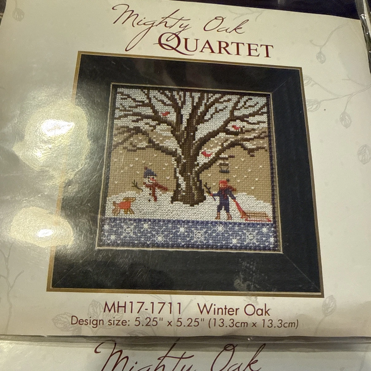 Lot of 4 Mill Hill Mighty Oak Quartet Seasons Beaded Counted Cross Stitch Kits
