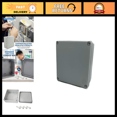 Weatherproof Electrical Junction Box 6''x6''x3'' - IP65 Outdoor Enclosure, Wall Mou