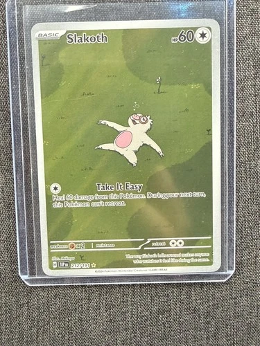 Slakoth Illustration Surging Sparks 212/191 Pokémon TCG