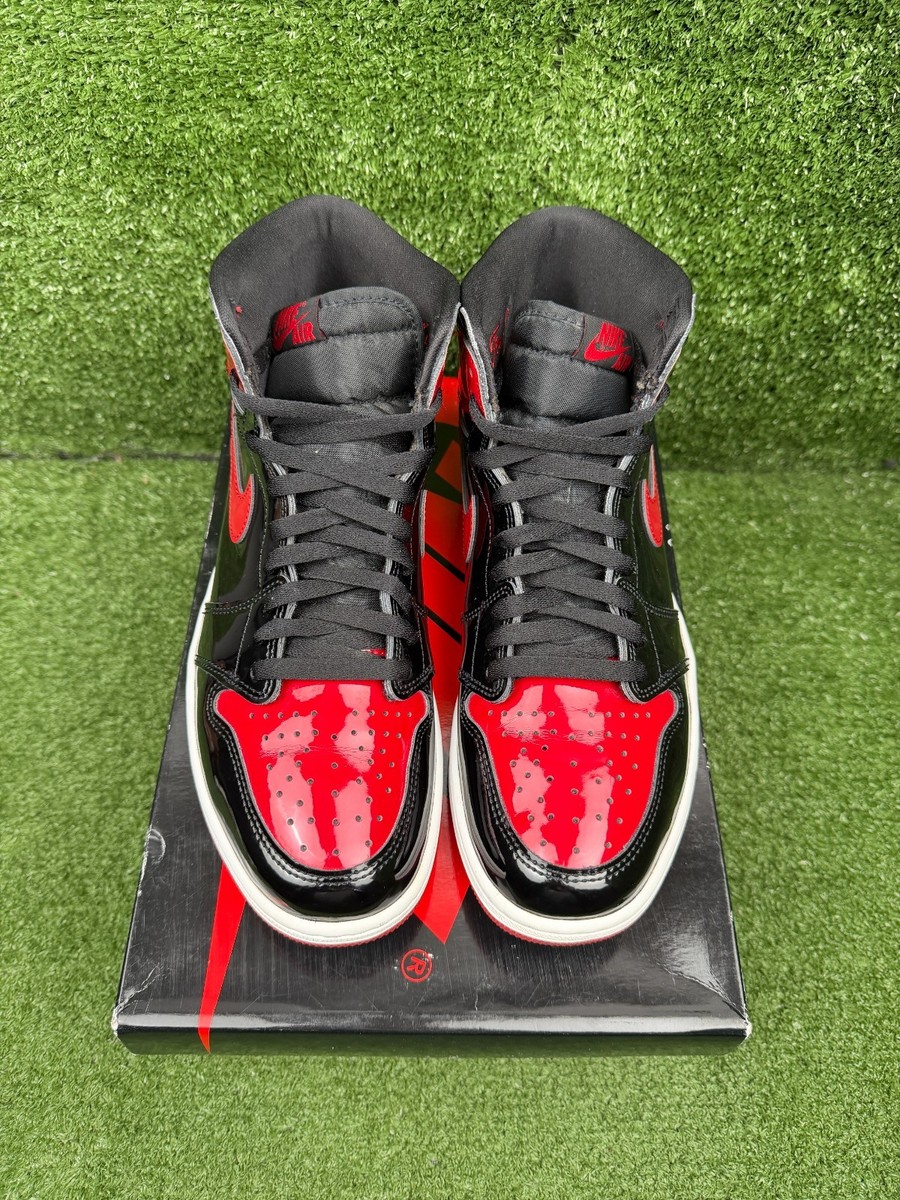 Size 10 - Jordan 1 Retro OG High Patent Bred 195243521617| eBay