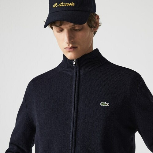 Lacoste Mens Cardigan 100% Wool Article 