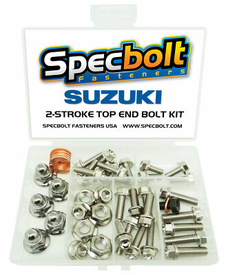 Suzuki RM85 Top End Engine Bolt Kit RM 85 85L RM85L (Nickel)