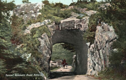 Vintage Postkarte Tunnel Kenmare Straße Killarney historisches Wahrzeichen Kerry Irland - Bild 1 von 2