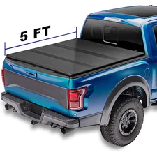 5' Truck Bed Accessories Tonneau Cover 5ft For 2016-2021 Tacoma Lock Hard 3-Fold