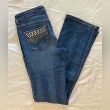 Cache Rhinestone Studded Jeans size 2
