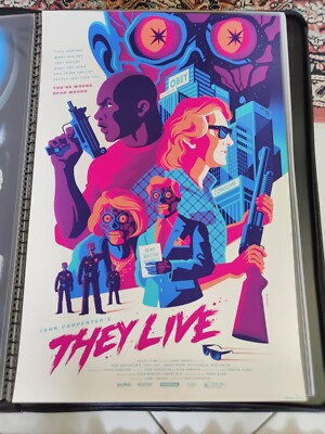 Tom Whalen They Live Poster Vice Press, nicht Mondo