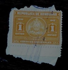 Nice Vintage Used Honduras Escudo De Honduras 1 Stamp, GOOD COND