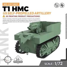 72807 1/72 25mm Military Model Kit US T1 HMC Self-propelled Artillery