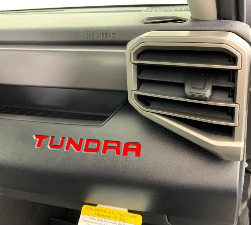 Fits 2022 Toyota "Tundra" Glovebox 3M Decal Inlays - Image 2 of 4