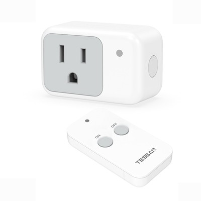 Remote Control Outlet TESSAN Wireless Electrical Outlet Light Switch Wall Out...