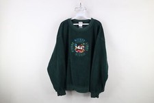 Vtg 90s Disney Mens Large Distressed Mickey Mouse and Friends Fleece Sweatshirt
