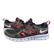 Nike Free Run 2 Running Sneakers Shoes Youth 6.5 Y Black Siren Red DD0163-002