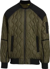 MOOSE KNUCKLES Men's No Guilt Quilt Flushing Bomber Jacket - Park Green - Size M