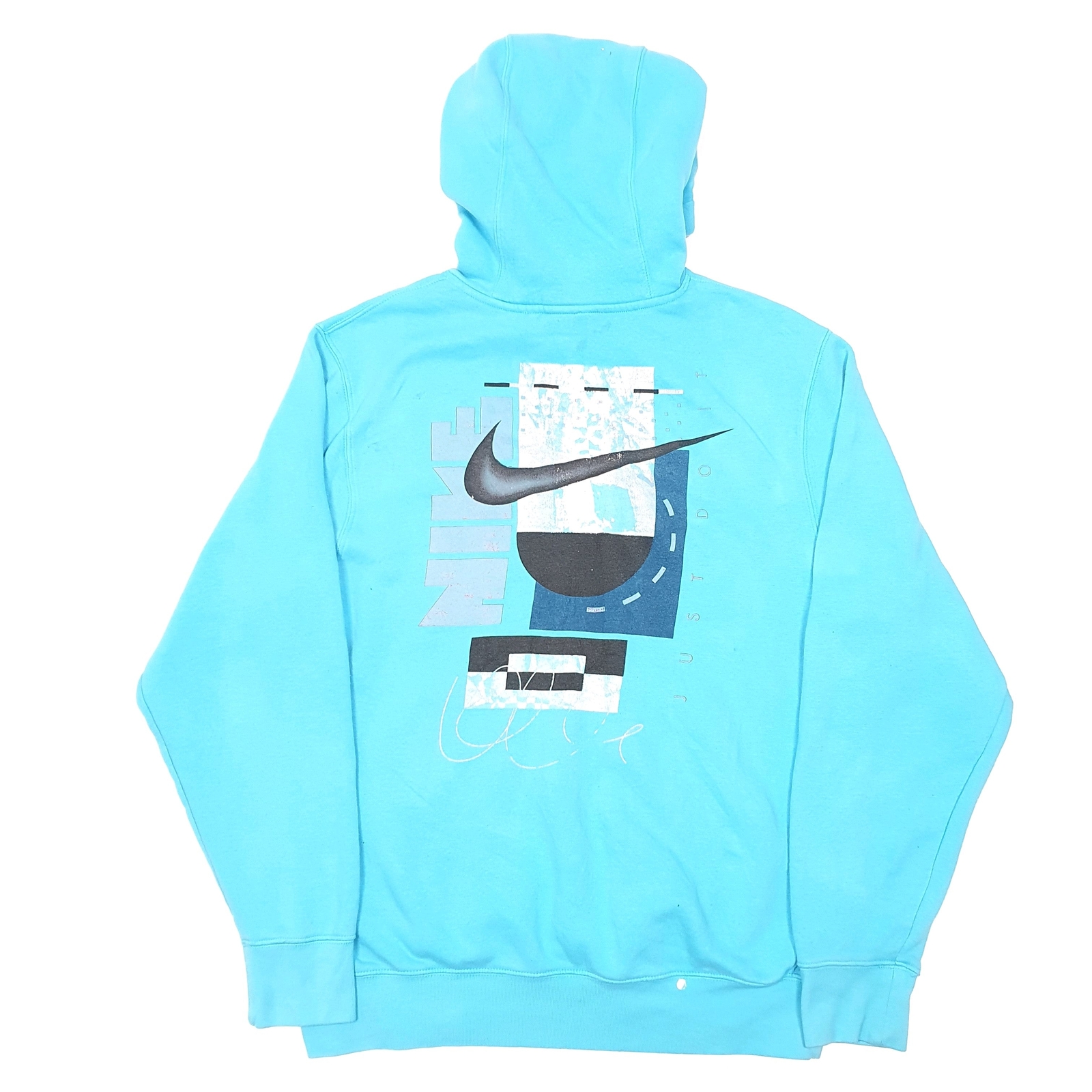 NIKE Hoodie Cotton Jumper Sweatshirt Mens S image 3