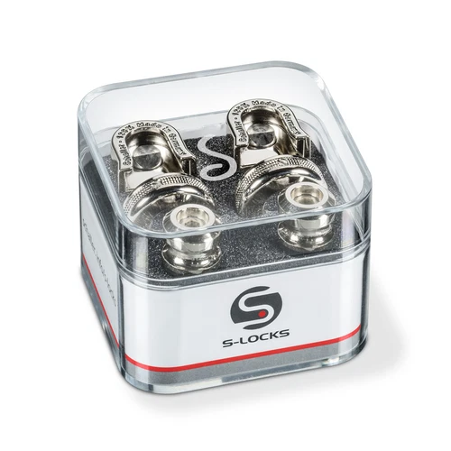 Schaller 14010101 S-Locks Strap Locks System, Nickel