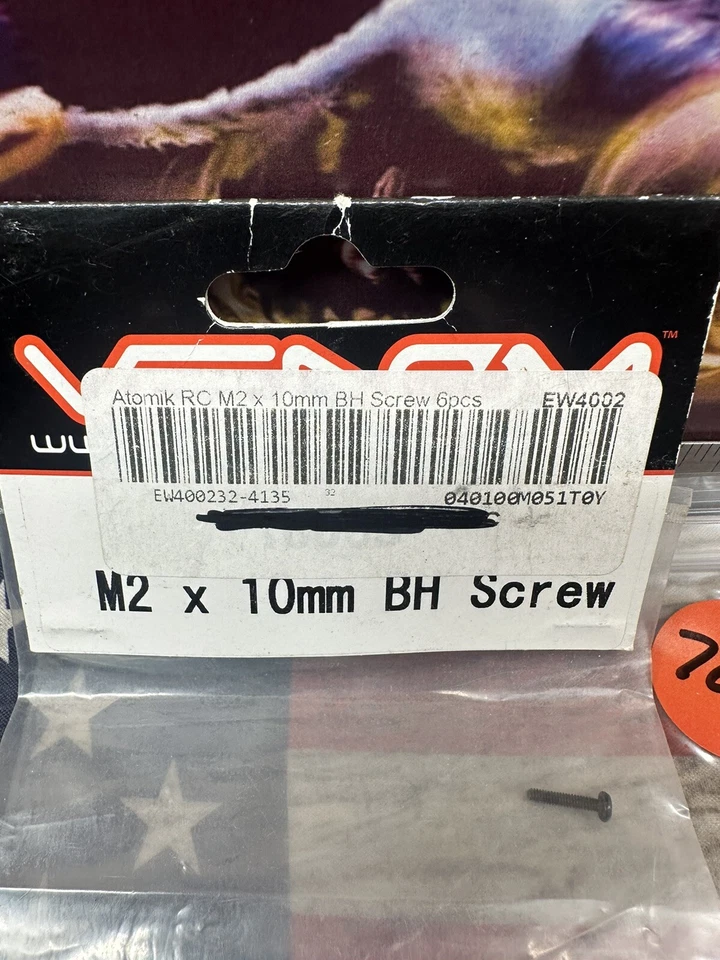 ATOMIK / VENOM EW4002 Screws Blind Head M2 X 10mm X 6pc. - Image 4 of 4
