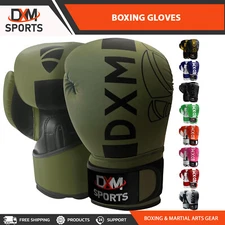 DXM Sports Boxing Gloves Muay Thai Training Punching Workout Sparring Gloves