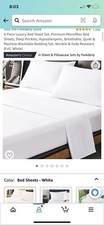 4 Pc- Full Lux Bed Sheet Set Premium Microfiber Bed Sheets Deep Pockets Hypo...