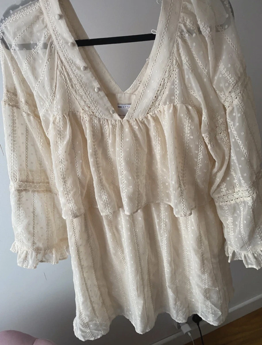 kasseapparat Snavs beviser ASOS Beautiful Hippie Style Boho Dress Cream Stunning Looks On | eBay