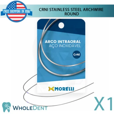 0rthodontic Dental CrNi Stainless Steel Intraoral Archwire Round Wire Morelli
