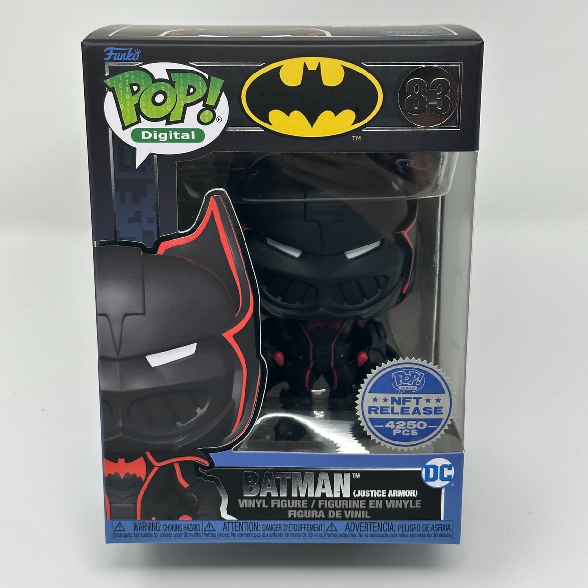 Funko Pop Digital BATMAN JUSTICE ARMOR 83 DC LEGENDARY New