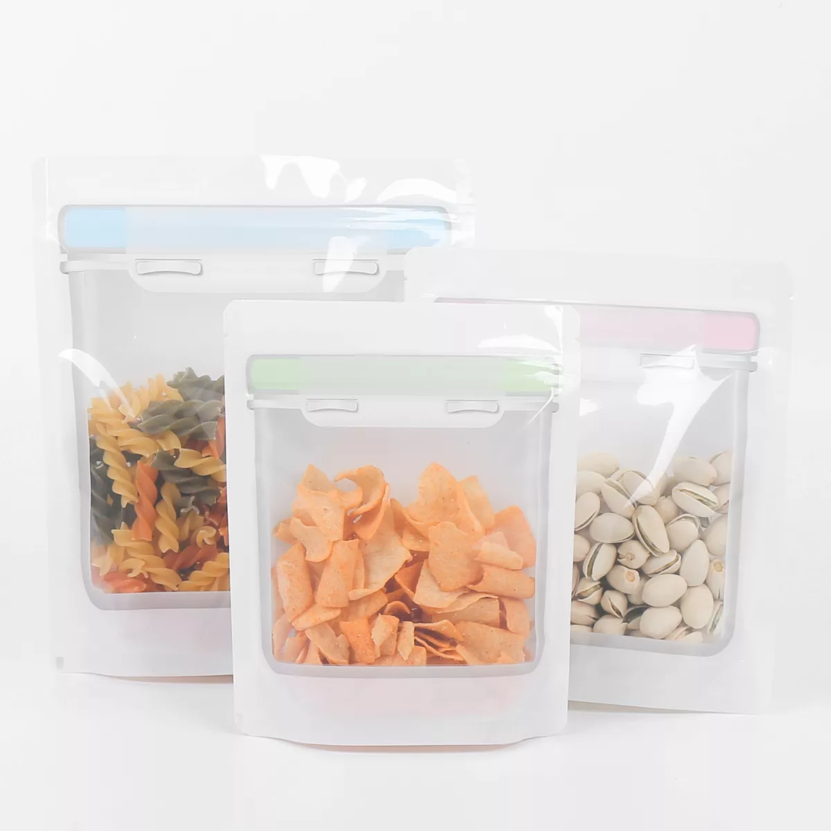 Resealable plastic 2024 bags for food