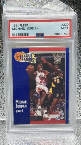1991-92 Fleer - League Leaders #220 Michael Jordan PSA 9 MINT