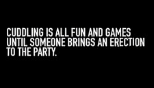 Cuddling Is All Fun And Games Until Someone Brings Erection To The Party MAGNET