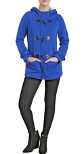 Izabel London Blue Toggle Details Duffle Jacket Sizes 10