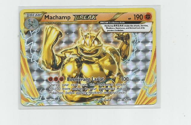 2016 Pok mon XY Evolutions 60 Machamp BREAK HOLO Pokemon Card EBay