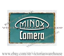 Minox Camera metal tin sign  inspirational plate collective age