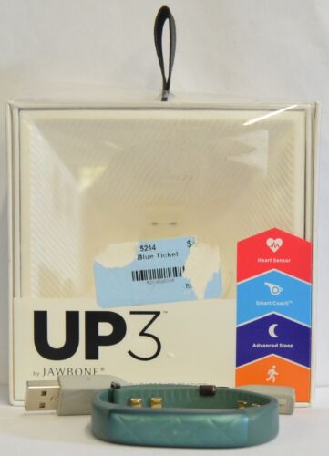 Jawbone UP3 Bluetooth Wireless Heart Rate Monitor Sleep and Fitness Tracker - Picture 1 of 9