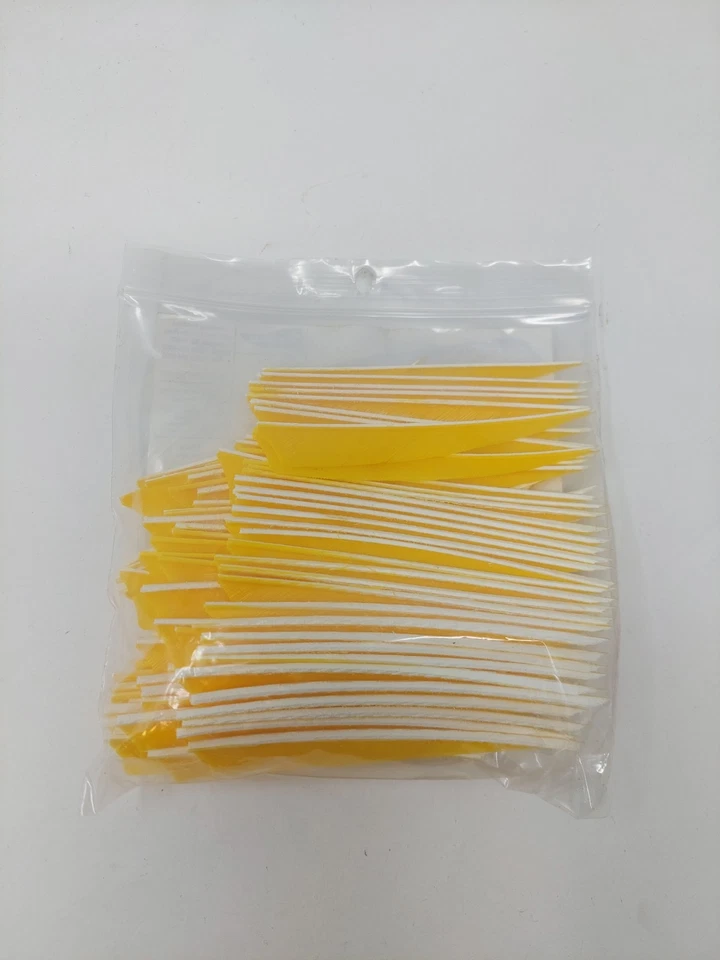 100 Pack Gateway Feathers 4" Right Wing: Shield Sun Yellow 400RSSSY-100 - Image 4 of 4