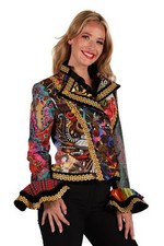 Damenmantel Patchwork Fiesta Damen Kostüm Karneval Fastnacht Fasching