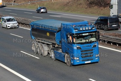 LKW Foto Scania R-series Kippanhänger Deutschland blau OKTAY #p6xo