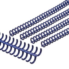 12mm(1/2") Spiral Binding Coils, 15 Pcs Spirals 85 Sheet, Dark Blue