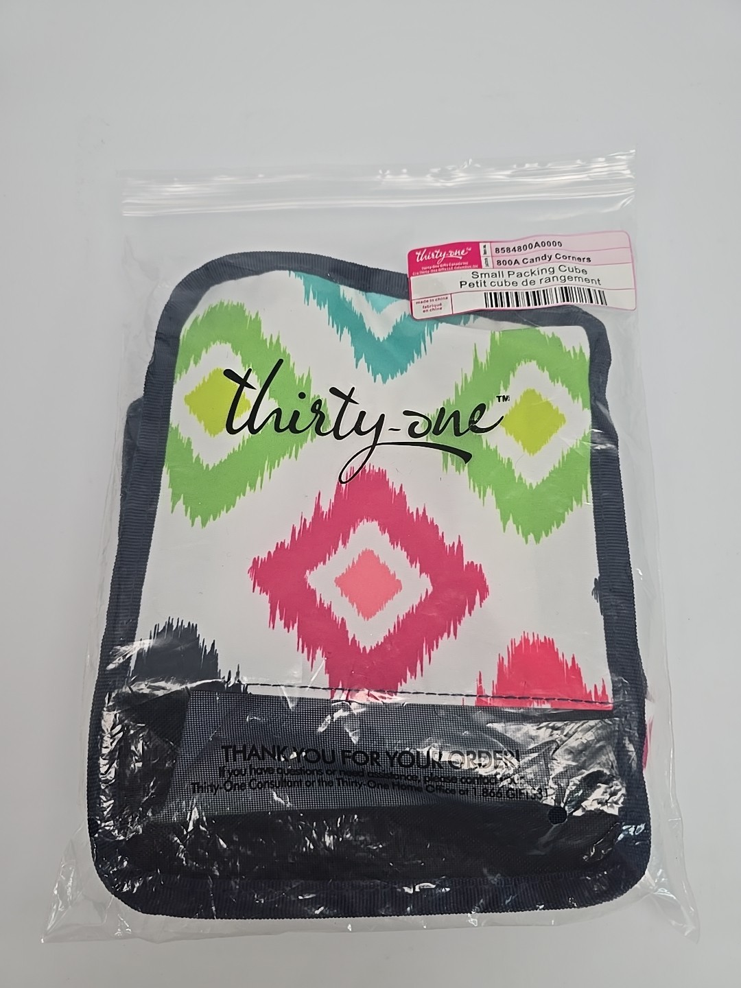 Thirty-One Candy Corners Small Packing Cube with Original Packaging