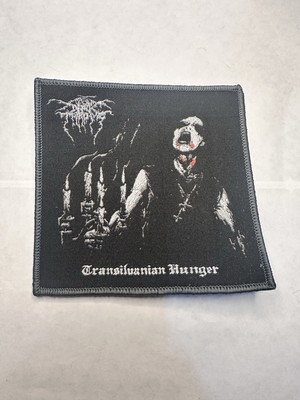 DARKTHRONE, TRANSILVANIAN HUNGER, GRAY BORDER, 4X4 INCHES, WOVEN PATCH