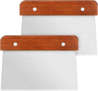 Vicloon Teigkarte Set, 3 StüCk Edelstahl Teigschneider, Teigkarte, Edelstahlteig