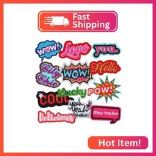 Cute Funny Slogan Iron/Sew On Patches Embroidered Appliques Patch Repair for Clo