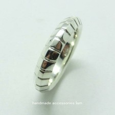 Silver 925 Pinky Ring - Simple Handmade Size 6, Polished, Elegant Jewelry
