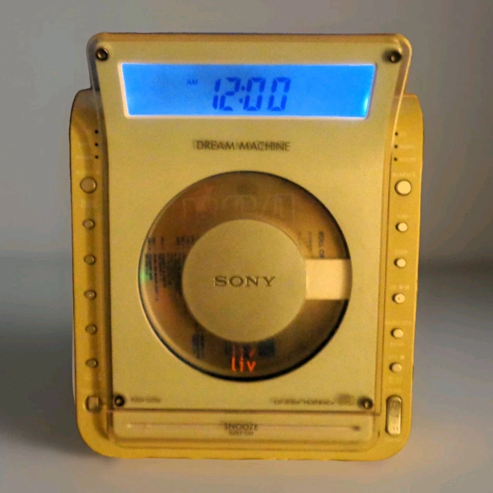 Sony Liv Dream Machine ICF-CD855v Clock Radio CD Player RADIO & ALARM WORKS ONLY - Image 4 of 4