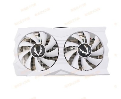 ZOTAC RTX2060 AMP graphics card heat sink with three heat pipes and dual fans