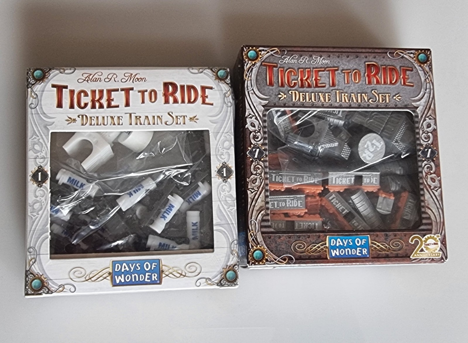 New Ticket to Ride 20th Anniversary Deluxe Train Set promo 1 & 7 Bundle 