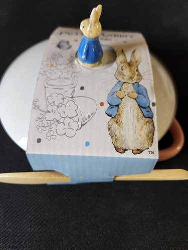 Beatrix Potter Peter Rabbit Ceramic Brie Baking Set w/ WoodenSpreader ...