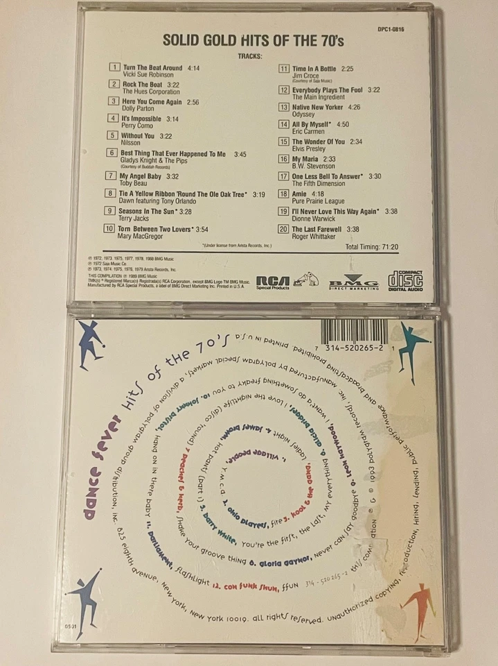 VICKI SUE ROBINSON HUES CORPORATION Solid Gold Hits Of The 70's CD +BONUS CD ! - Image 2 of 2