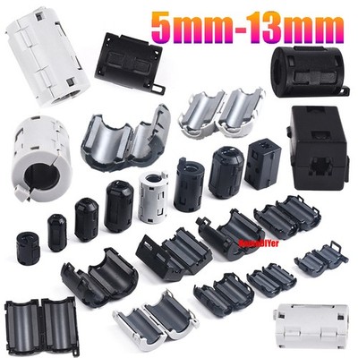 5mm-13mm Ring Core Ferrite Cable Clips Noise Beads Filter Cable Clip Suppressor