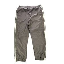 Vintage 2006 Black Adidas Track Pants Large Ankle Zip