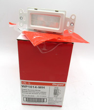 NEW Legrand ON-Q Cable Access Strap Plug WP1014-WH White Wall Plate Box of 5